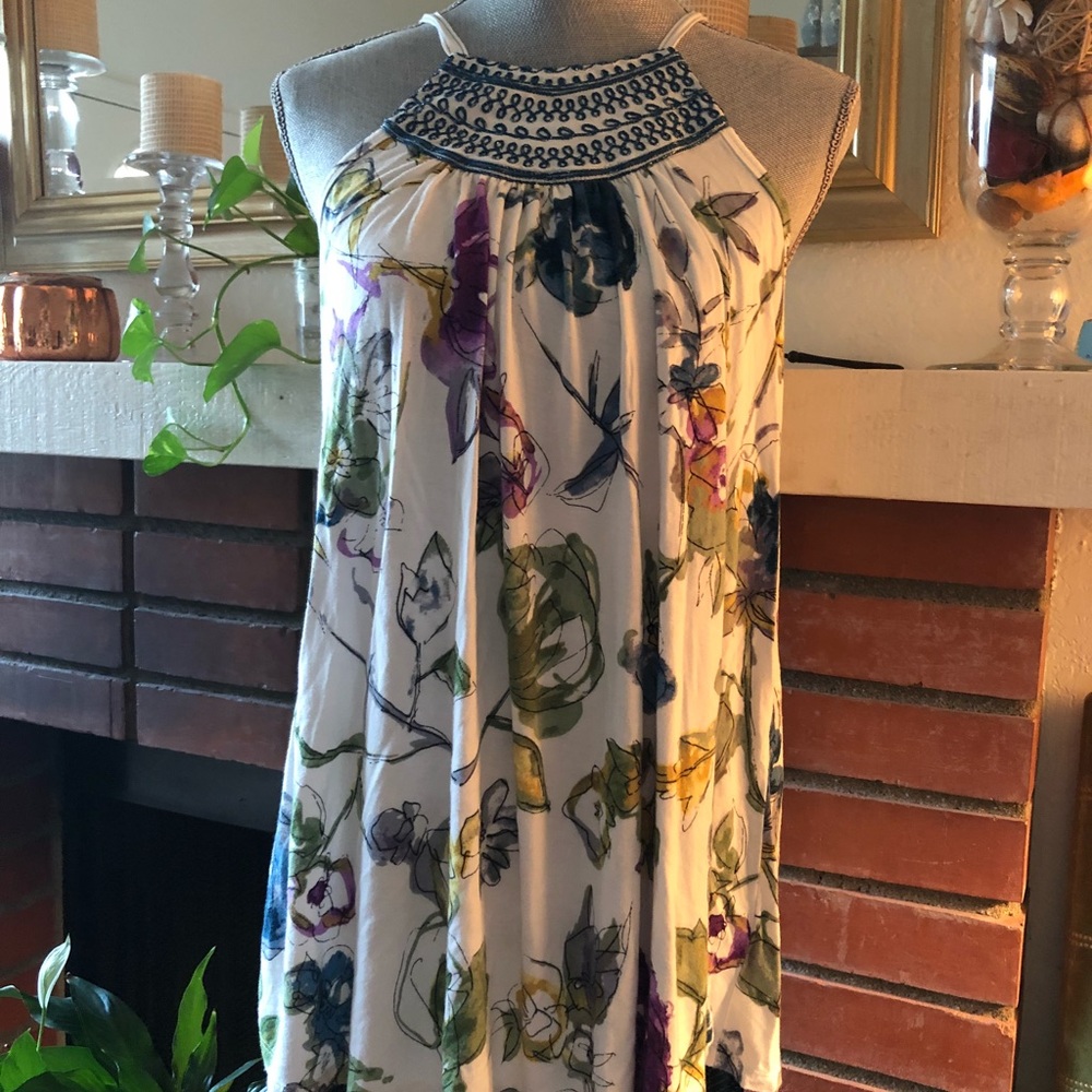 One September for Anthropologie floral tunic S